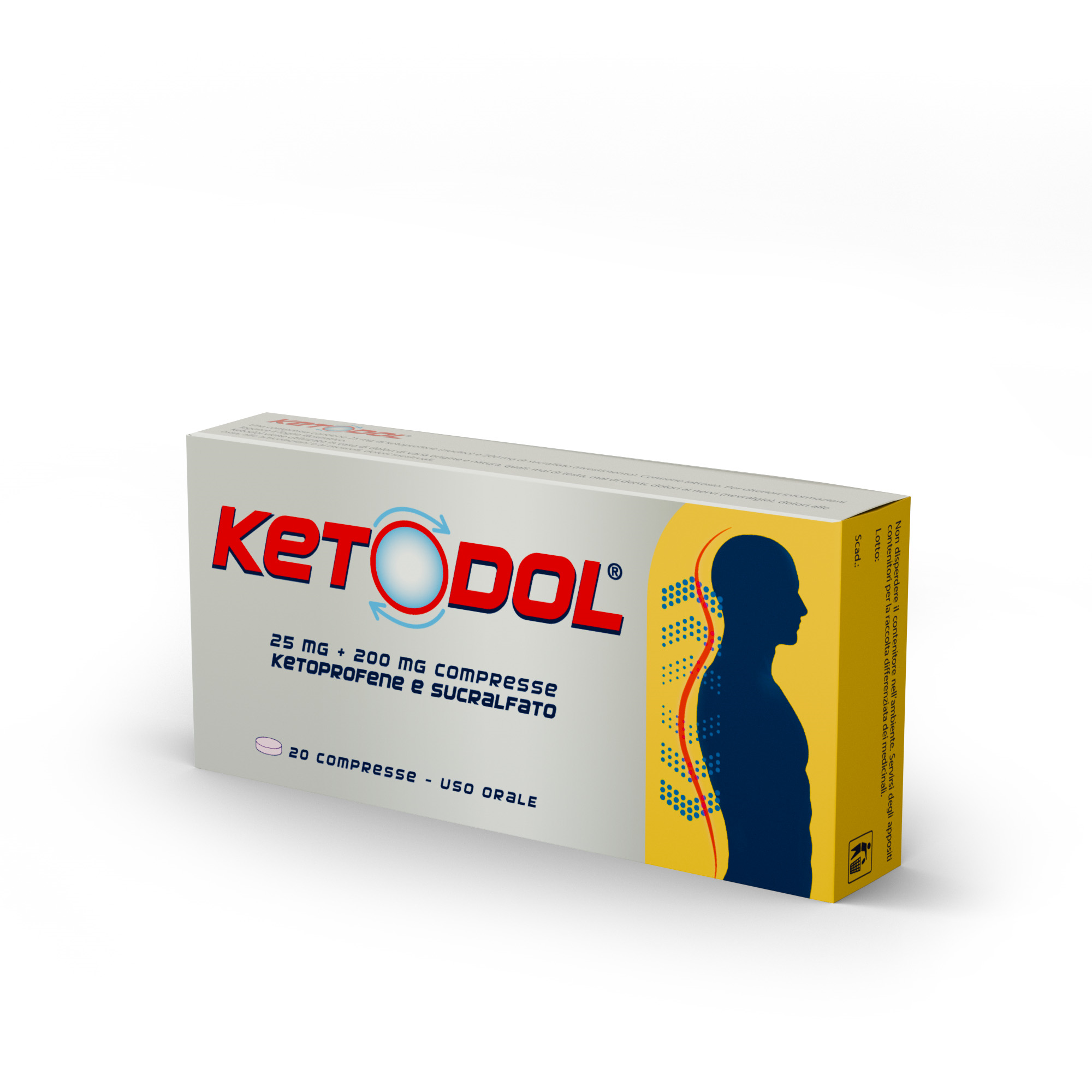 KETODOL*20CPR 25MG+200MG - Farma Nice