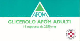 GLICEROLO AFOM*AD 18SUPP2250MG - Farma Nice