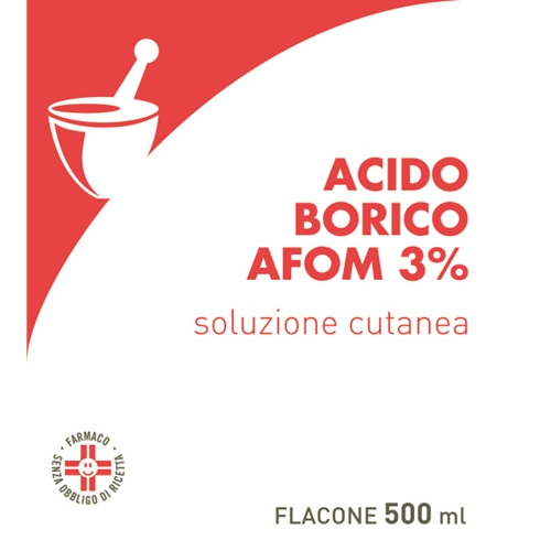 ACIDO BORICO AFOM*3% 500ML - Farma Nice