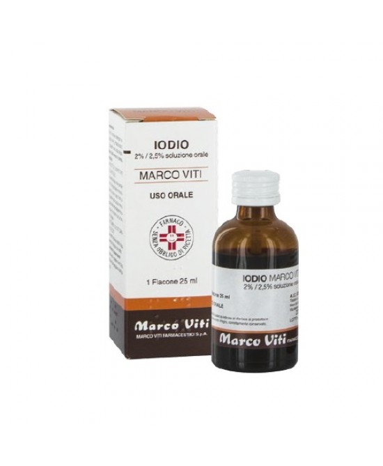 IODIO OS SOLUZ MV*25ML 2%+2,5% - Farma Nice