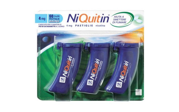 NIQUITIN*60PASTL 4MG MENTA FL - Farma Nice