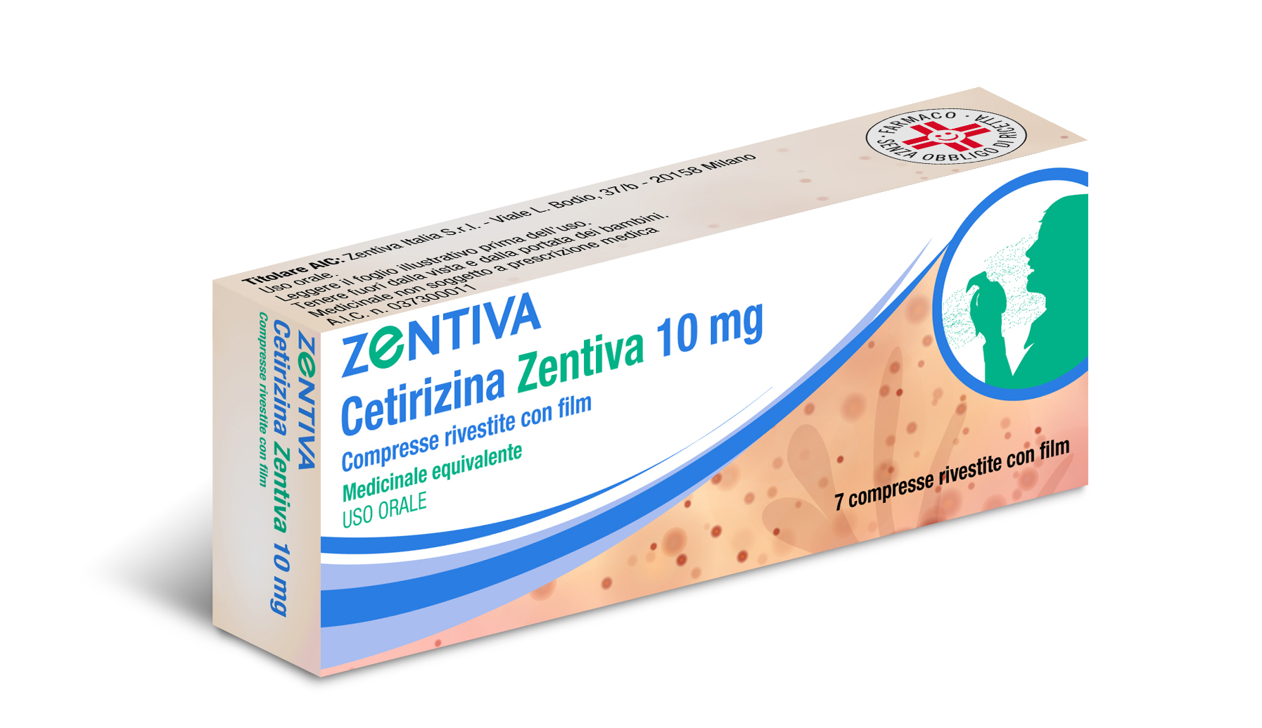 CETIRIZINA ZENT*7CPR RIV 10MG - Farma Nice
