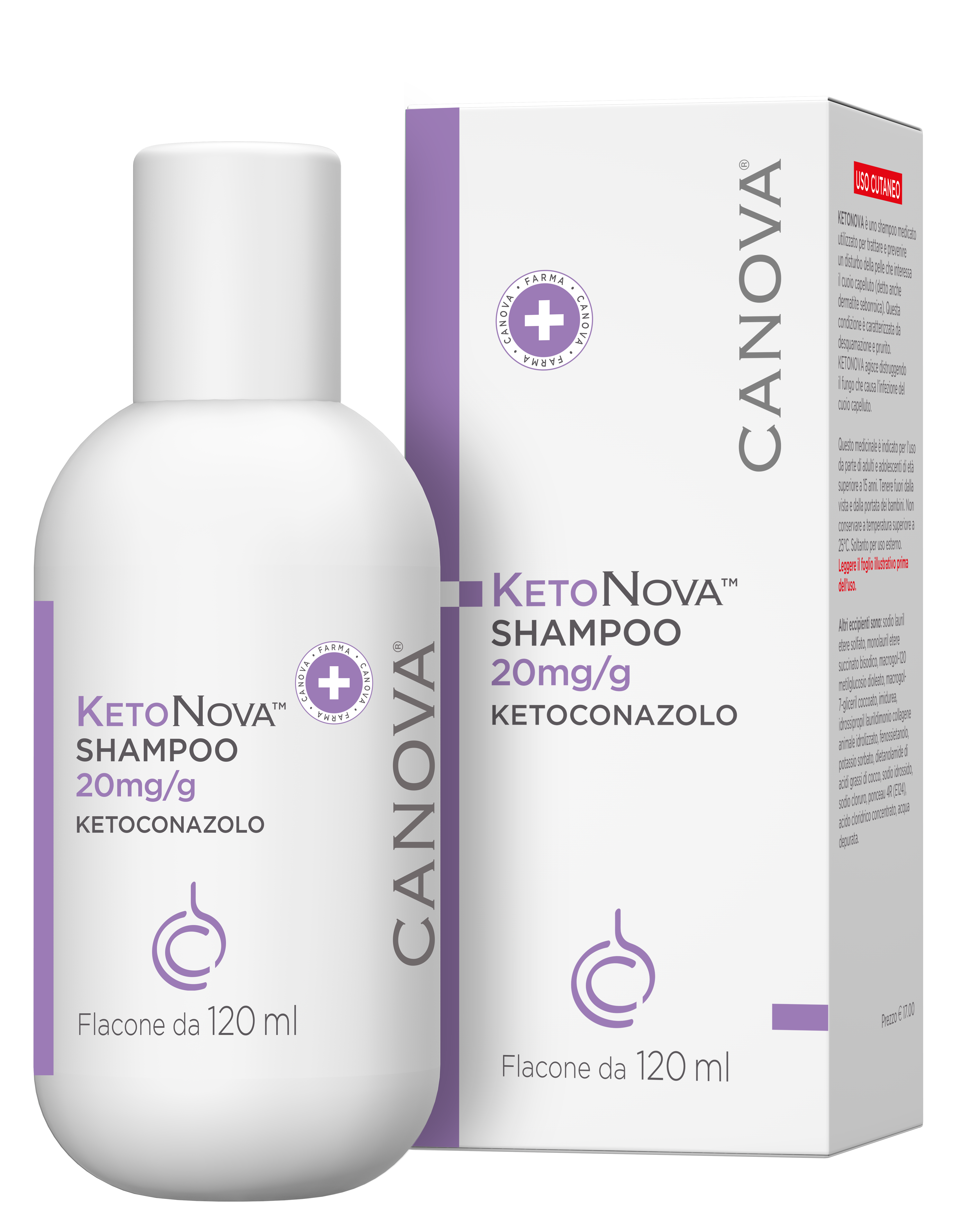 KETONOVA*SHAMPOO 120ML 20MG/G - Farma Nice