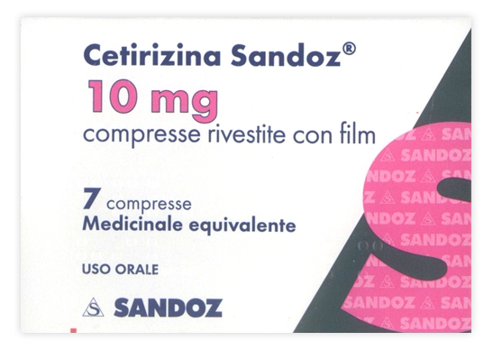 CETIRIZINA SAND*7CPR RIV 10MG - Farma Nice