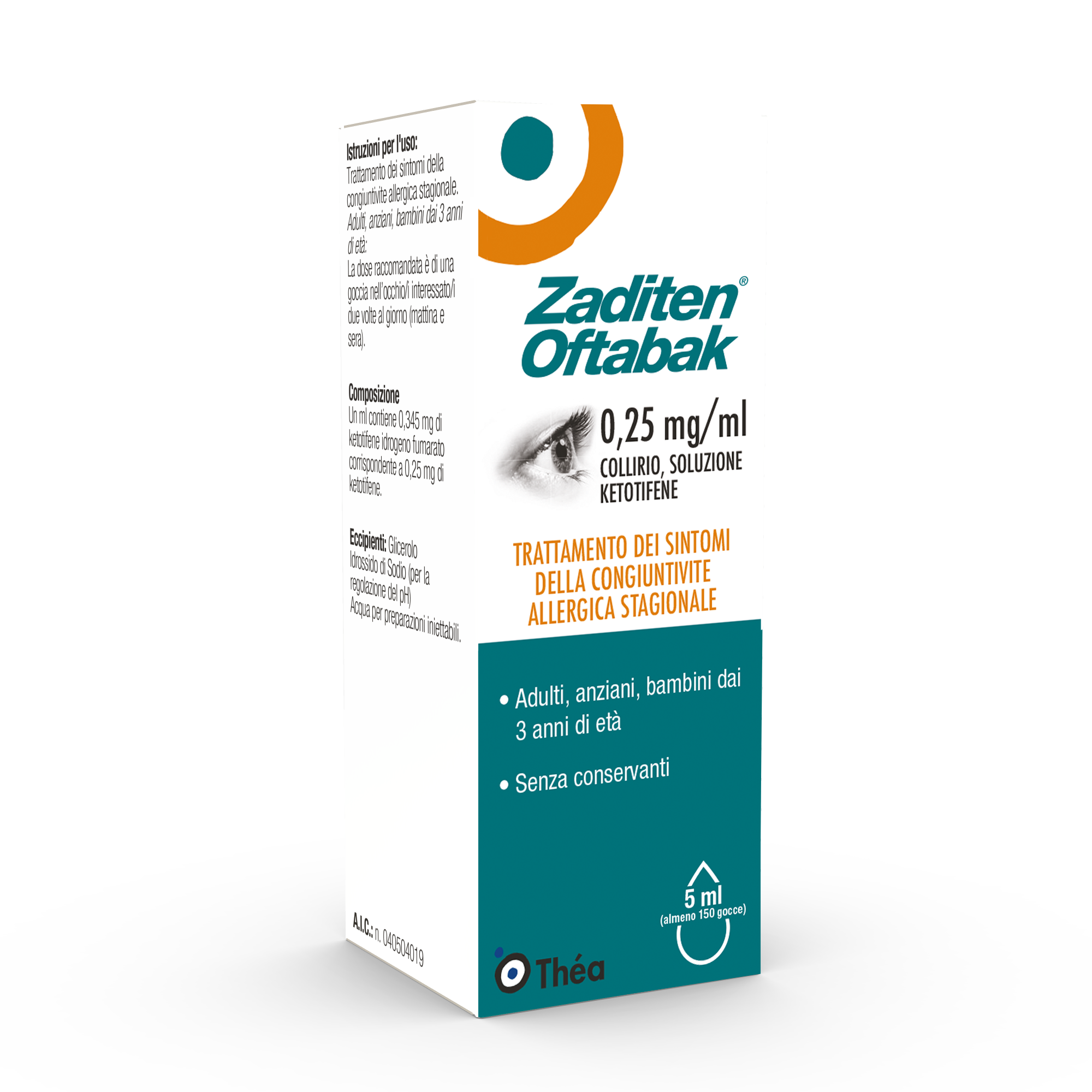 ZADITEN OFTABAK*COLLIRIO FL5ML - Farma Nice