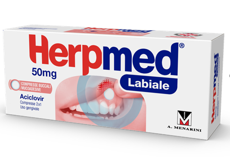 HERPMED LABIALE*2CPR BUCC 50MG - Farma Nice