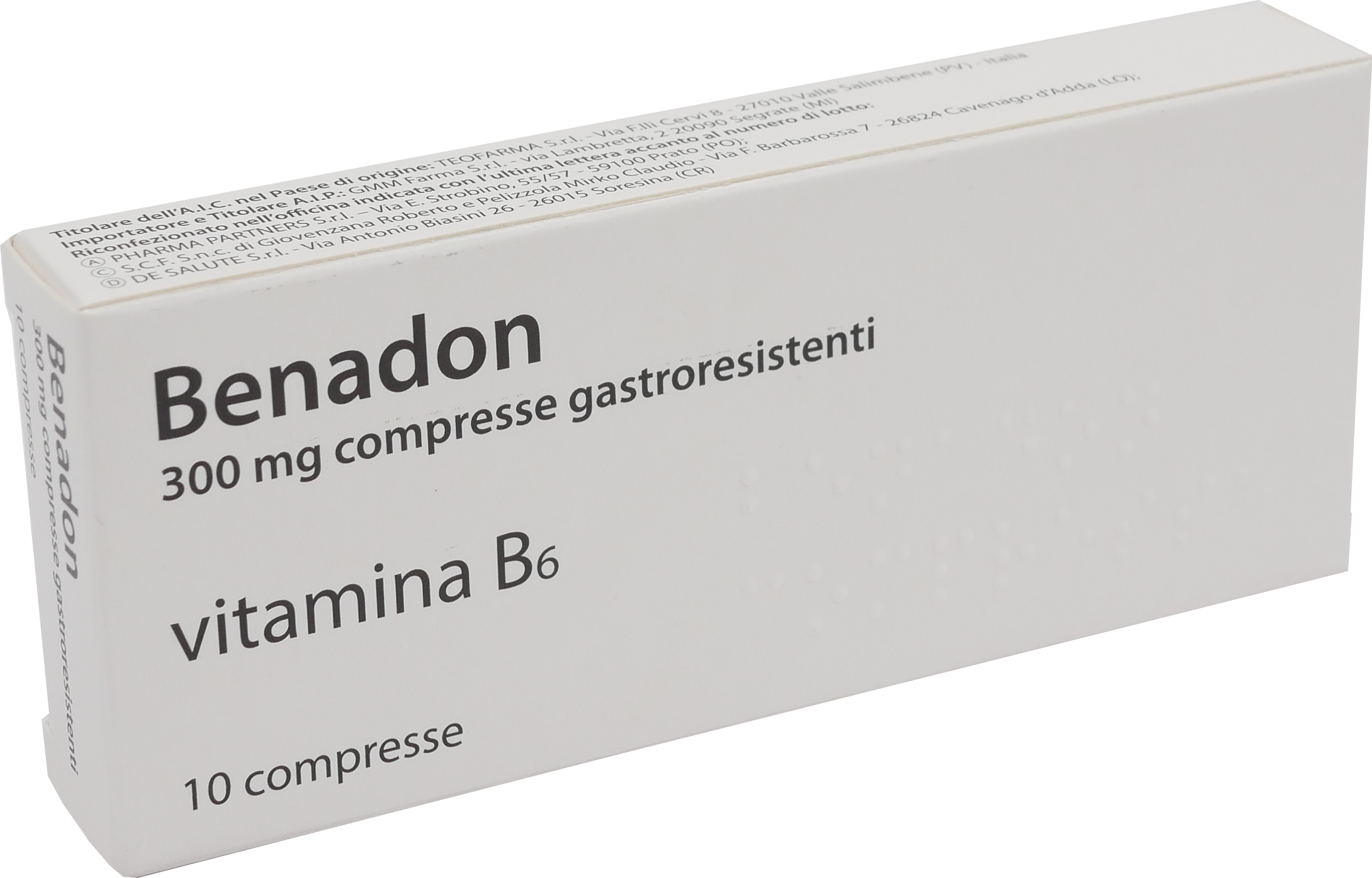 BENADON*10CPR GASTRORES 300MG - Farma Nice