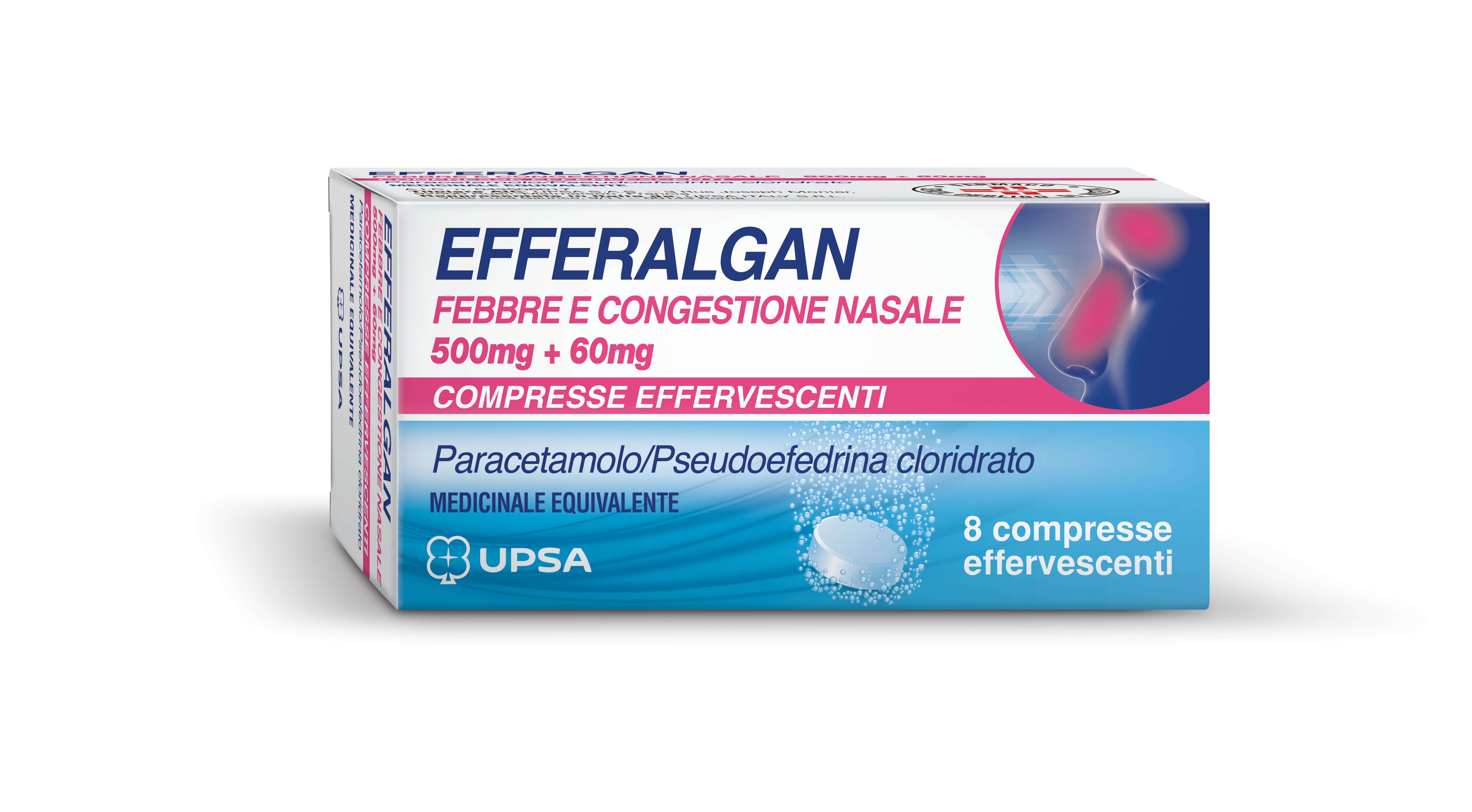 LEVIOFLU*8CPR EFF 500MG+60MG - Farma Nice
