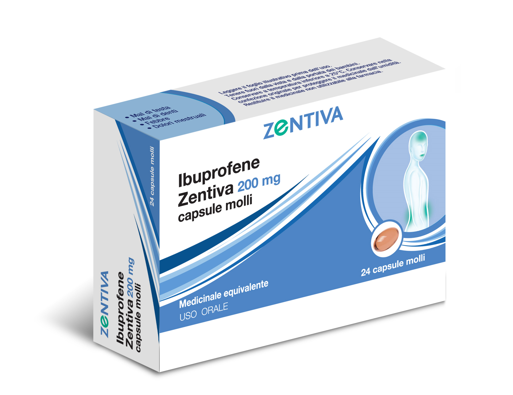 IBUPROFENE ZEN*24CPS MOL 200MG - Farma Nice