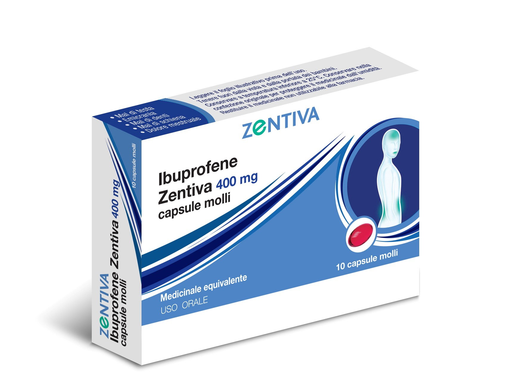 IBUPROFENE ZEN*10CPS MOL 400MG - Farma Nice