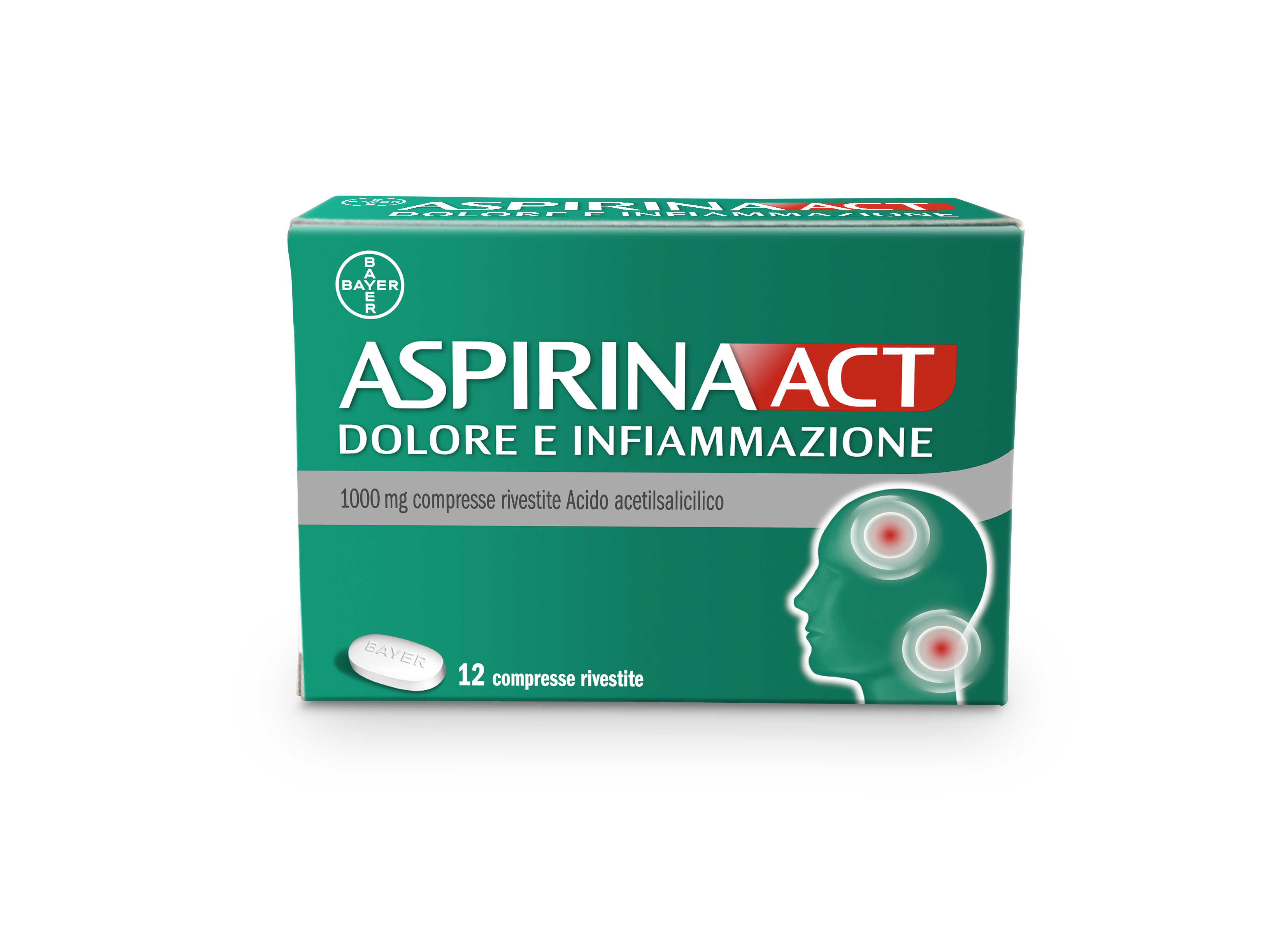 ASPIRINAACT DOL INF*12CPR 1G - Farma Nice