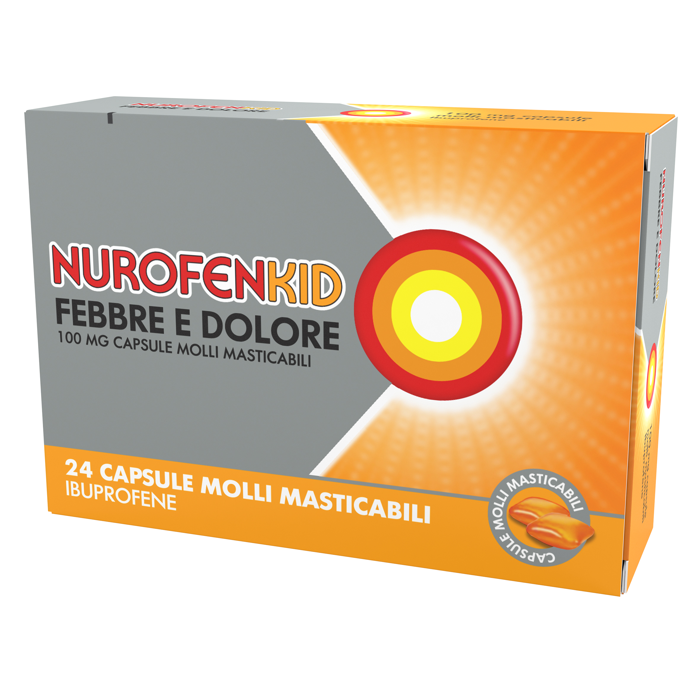 NUROFENKID FEBBRE D*24CPS100MG - Farma Nice