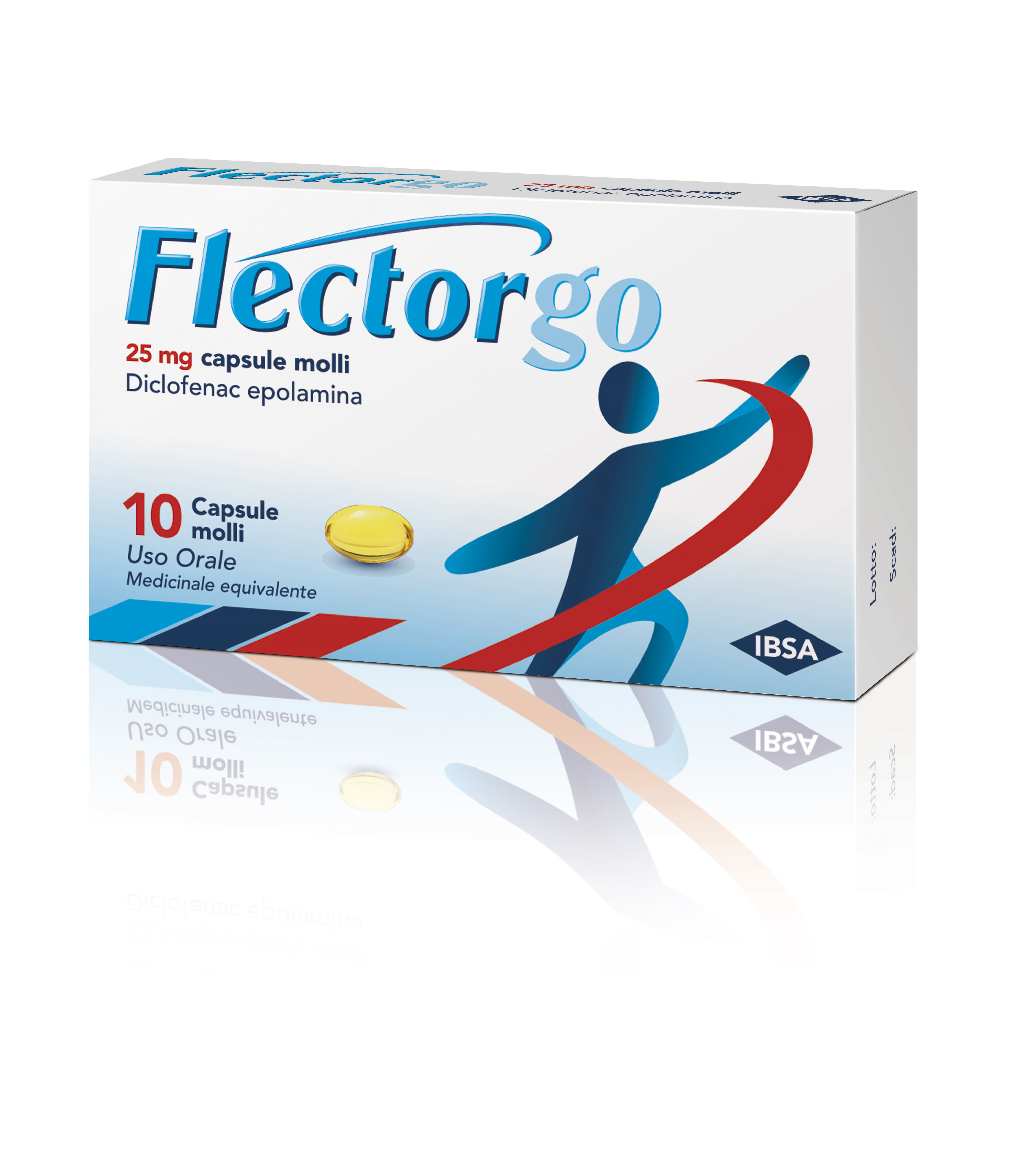 FLECTORGO*10CPS MOLLI 25MG - Farma Nice