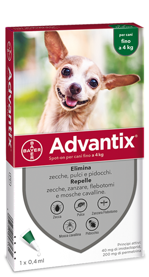ADVANTIX SPOT ON*1PIP 0-4KG - Farma Nice