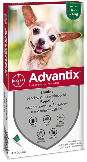 ADVANTIX SPOT ON*4PIP 0-4KG - Farma Nice
