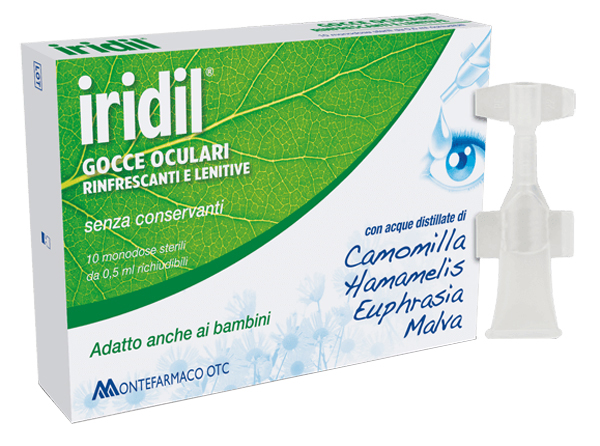 GOCCE OCULARI IRIDIL 10 AMPOLLE MONODOSE RICHIUDIBILI 0,5 ML - Farma Nice