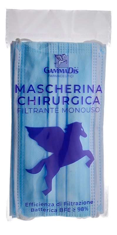 MASCHERINA CHIRURGICA 3 PEZZI GAMMADIS - Farma Nice