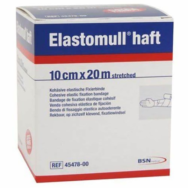 BENDA ELASTICA AUTOADESIVA ELASTOMULL HAFT COMPRESSIONE FORTE CM 10X20 M - Farma Nice