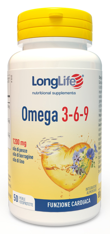 LONGLIFE OMEGA 3-6-9 50 PERLE FOTOPROTETTE - Farma Nice
