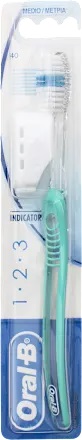 ORALB 123 INDICATOR SPAZZOLINO MANUALE SETOLE 35 MEDIE - Farma Nice