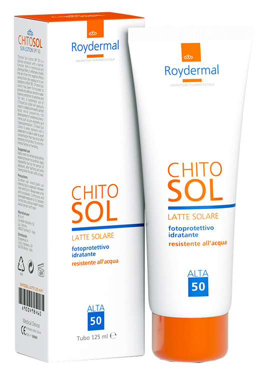 CHITOSOL LATTE SOLARE SPF50 125 ML - Farma Nice