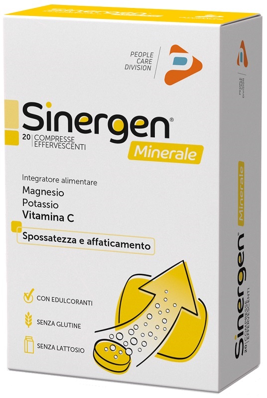 SINERGEN MINERALE LIMONE 20 COMPRESSE EFFERVESCENTI - Farma Nice