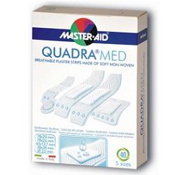CEROTTO MASTER-AID QUADRA DERMOATTIVO FORMATI ASSORTITI 40 PEZZI - Farma Nice