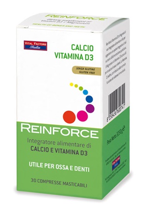 REINFORCE CALCIO + VITAMINA D3 30 COMPRESSE MASTICABILI - Farma Nice