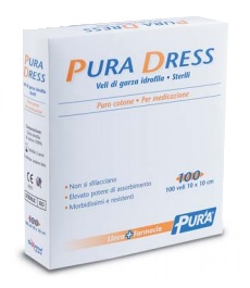 GARZA IDROFILA PURA DRESS 10X10CM 100 PEZZI - Farma Nice