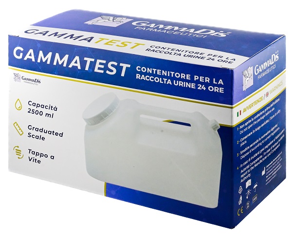 CONTENITORE STERILE PER LA RACCOLTA URINA GAMMASI 24H 2500 ML GAMMADIS - Farma Nice