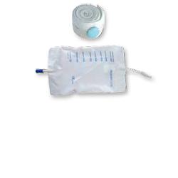 SACCA RACCOGLI URINA DA GAMBA PER INCONTINENZA IN PVC 750 ML TUBO RACCORDO DIRITTO 30 CM+RUBINETTO SCARICO+VALVOLA ANTIREFLUSSO+2 FASCE A BOTTONI 10 PEZZI - Farma Nice