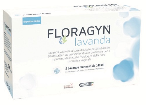 LAVANDA VAGINALE A BASE DI LATTOBACILLI LISATI FLORAGYN LAVANDA 140ML 5FLACONI - Farma Nice