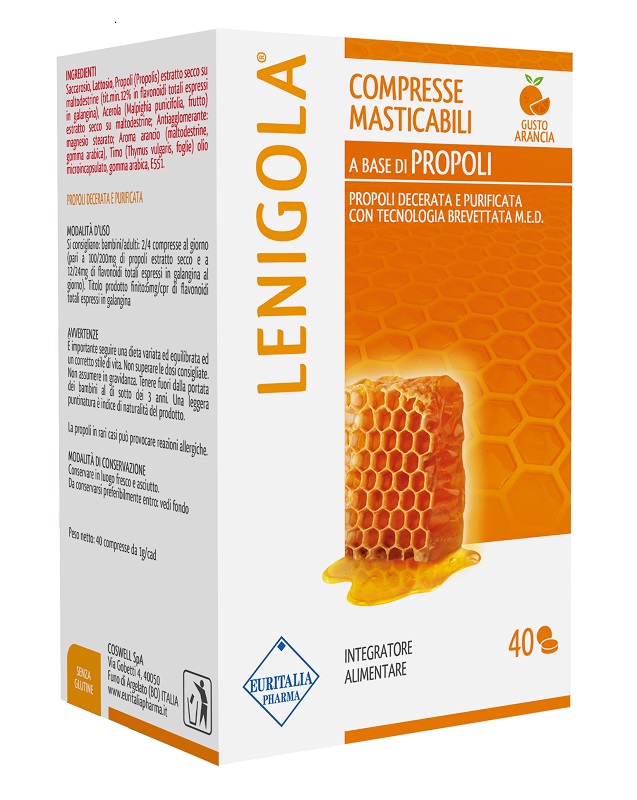 LENIGOLA COMPRESSE MASTICABILI ARANCIA 40 COMPRESSE - Farma Nice
