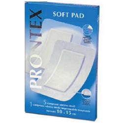 GARZA COMPRESSA PRONTEX SOFT PAD AUTOADESIVA 10X15CM 6 PEZZI - Farma Nice