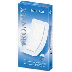 GARZA COMPRESSA PRONTEX SOFT PAD AUTOADESIVA 10X20CM 2 PEZZI - Farma Nice