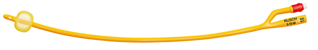CATETERE FOLEY A MEDIA PERMANENZA  RUSCH GOLD PLUS A 2 VIE IN SILKOLATEX LATTICE-SILICONE PER ADULTO CH20 LUNGHEZZA 40 CM PUNTA CILINDRICA A 2 FORI PALLONCINO 30-50 ML 1 PEZZO - Farma Nice
