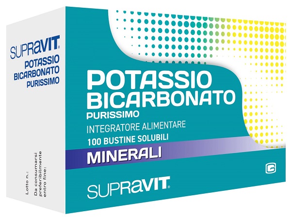 SUPRAVIT POTASSIO BICARBONATO PURISSIMO 100 BUSTINE - Farma Nice