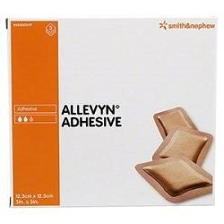 MEDICAZIONE IDROCELLULARE ADESIVA STERILE ALLEVYN ADHESIVE ALTAMENTE ASSORBENTE IN SCHIUMA DI POLIURETANO A STRUTTURA TRISTRATIFICATA 12,5X12,5CM 3 PEZZI - Farma Nice
