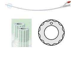 CATETERE VESCICALE IN SILICONE PROFILCATH PLUS SCANALATO 2 VIE CH18 LUNGHEZZA 31 CM PUNTA CILINDRICA 2 FORI CONTRAPPOSTI PALLONCINO 5 ML 10 PEZZI - Farma Nice