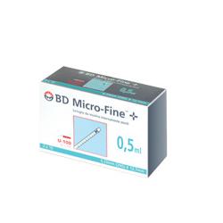 SIRINGA INSULINA BECTON DICKINSON 0,5 ML 100 UI AGO GAUGE 29 30 PEZZI - Farma Nice