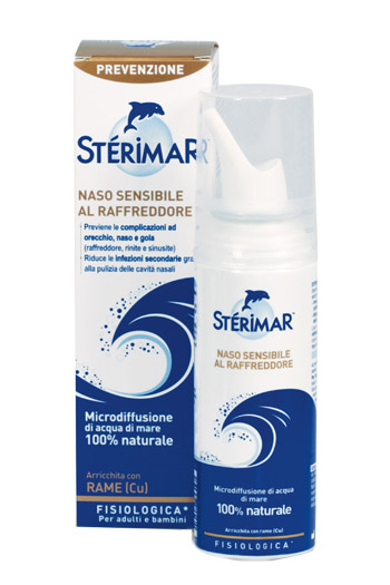 STERIMAR NASO SENSIBILE AL RAFFREDDORE ACQUA DI MARE SPRAY 100 ML - Farma Nice