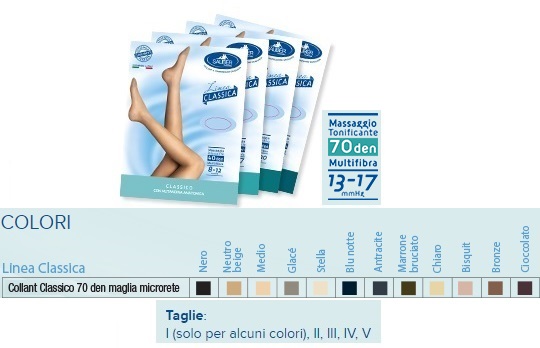 SAUBER COLLANT 70 DENARI MAGLIA MICRORETE NEUTRO BEIGE 3 LINEA CLASSICA - Farma Nice