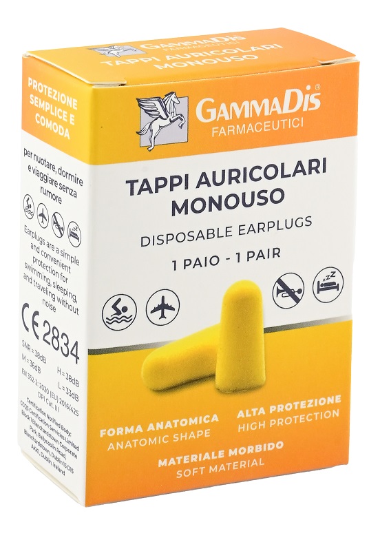 TAPPO AURICOLARE EAR GOMMAPIUMA 2 PEZZI GAMMADIS - Farma Nice