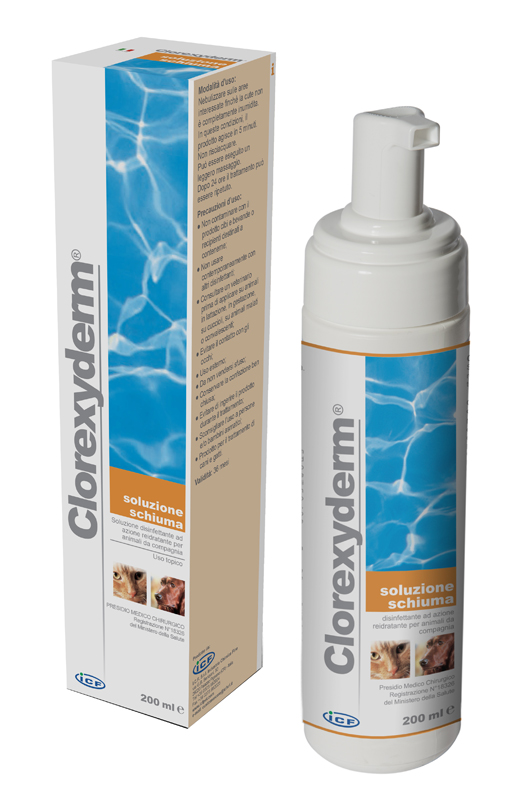 CLOREXYDERM SOLUZIONE SCHIUMA 200 ML - Farma Nice