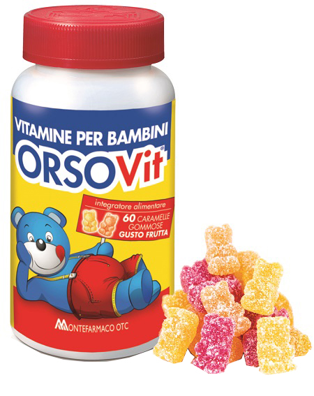 ORSOVIT CARAMELLE GOMMOSE VITAMINA BB SENZA GLUTINE 60 PEZZI - Farma Nice
