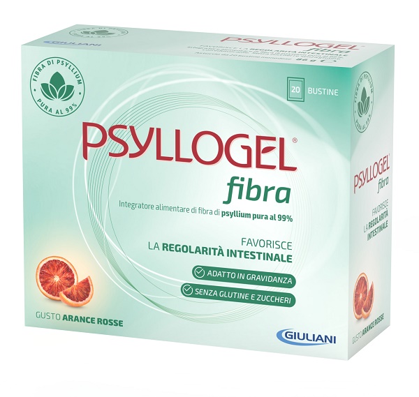 PSYLLOGEL FIBRA ARANCE ROSSE 20 BUSTINE - Farma Nice