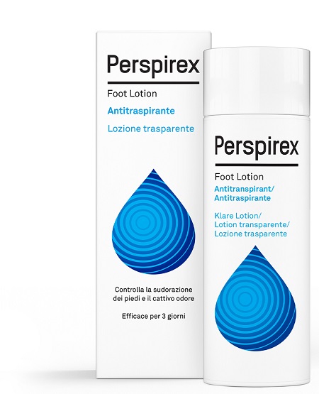 PERSPIREX FOOT LOTION ANTITRASPIRANTE LOZIONE TRASPARENTE SUDORAZIONE E CATTIVO ODORE PIEDI 100 ML - Farma Nice