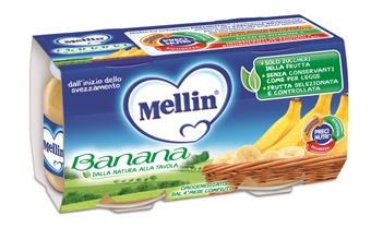 MELLIN OMOGENEIZZATO BANANA 100 G 2 PEZZI - Farma Nice