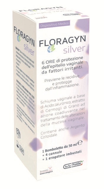 FLORAGYN SILVER SCHIUMA VAGINALE CON ARGENTO COLLOIDALE 50 ML - Farma Nice