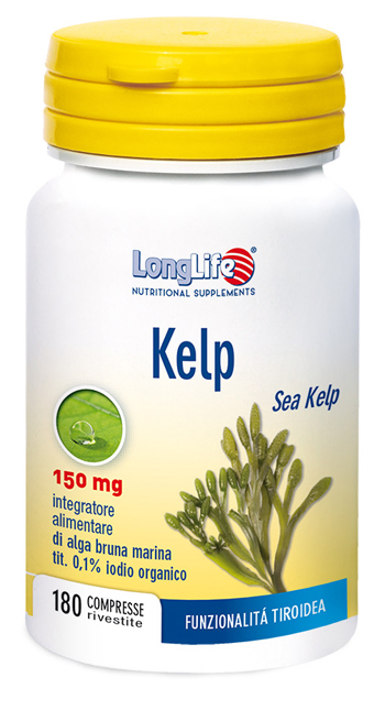 LONGLIFE KELP ALGA BRUNA 180 COMPRESSE - Farma Nice
